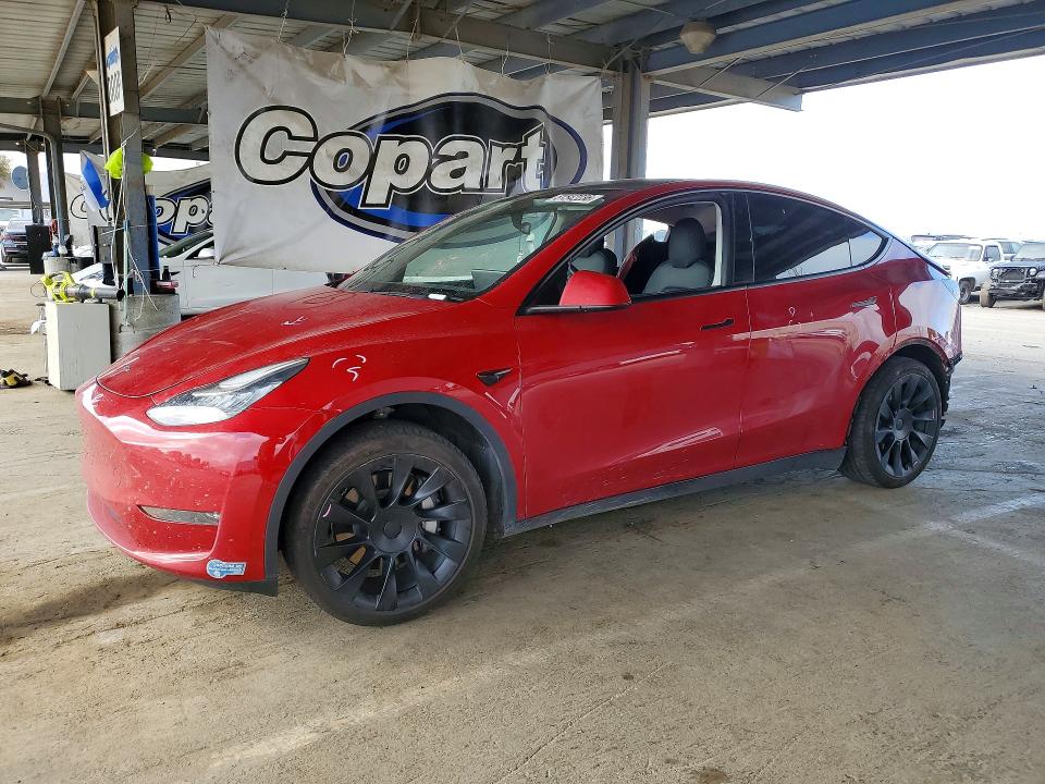2020 Tesla VIN 5YJYGDEE4LF029470 COPART salvage auction — REAR END, Ca - Salvage Certificate, sold $6,800 on 2026-07-02 (photo 1)