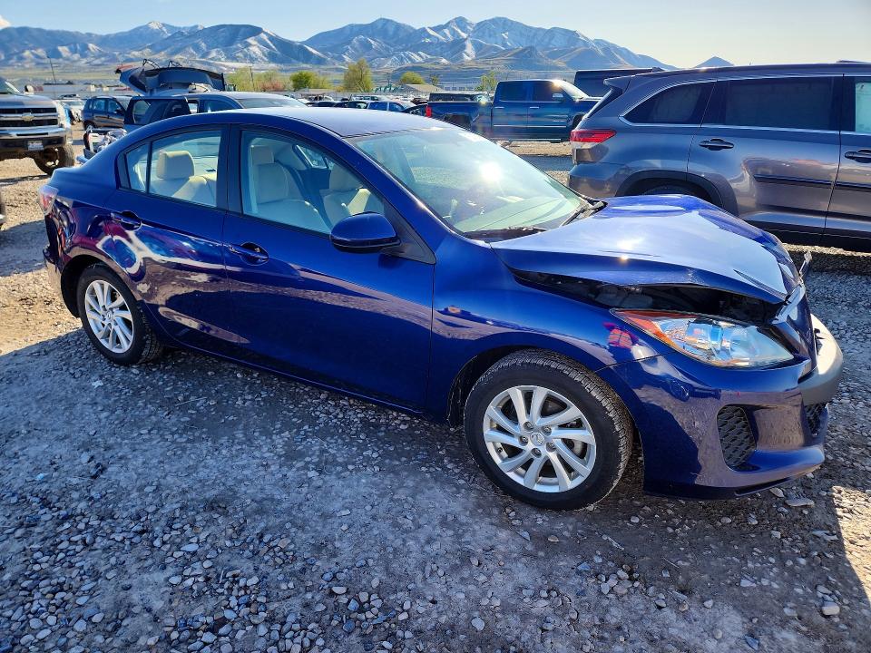 2012 Mazda 3 VIN JM1BL1V79C1645076 COPART salvage auction — FRONT END, Ut - Salvage Certificate, sold $150 on 2026-07-10 (photo 4)