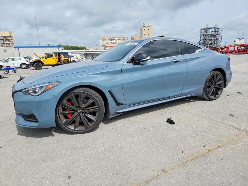 2022 Infiniti Q60 VIN JN1FV7LL4NM680076 COPART salvage auction — NORMAL WEAR, Ms - Certificate Of Title, sold $26,250 on 2026-07-17 (photo 1)