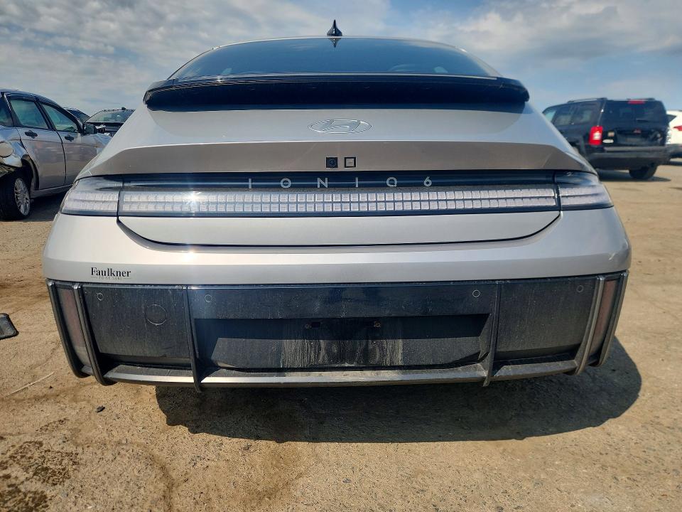 2024 Hyundai Ioniq 6 VIN KMHM34AC5RA076762 COPART salvage auction — REAR END, Pa - Cert Of Title, sold $10,700 on 2026-07-14 (photo 6)