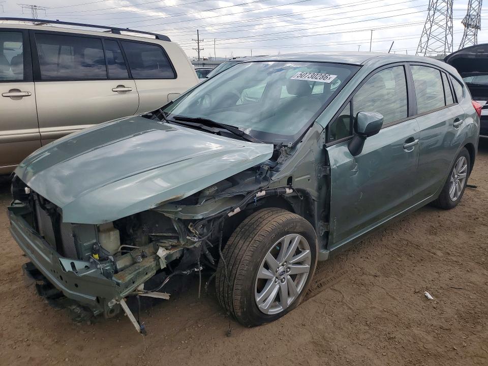 2016 Subaru Impreza VIN JF1GPAB65GH350128 COPART salvage auction — FRONT END, Il - Salvage Certificate, sold $2,500 on 2026-07-07 (photo 1)