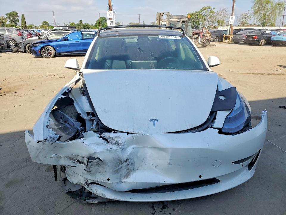 2021 Tesla Model 3 VIN 5YJ3E1EAXMF090299 COPART salvage auction — FRONT END, Ca - Salvage Certificate, sold $5,500 on 2026-07-13 (photo 5)