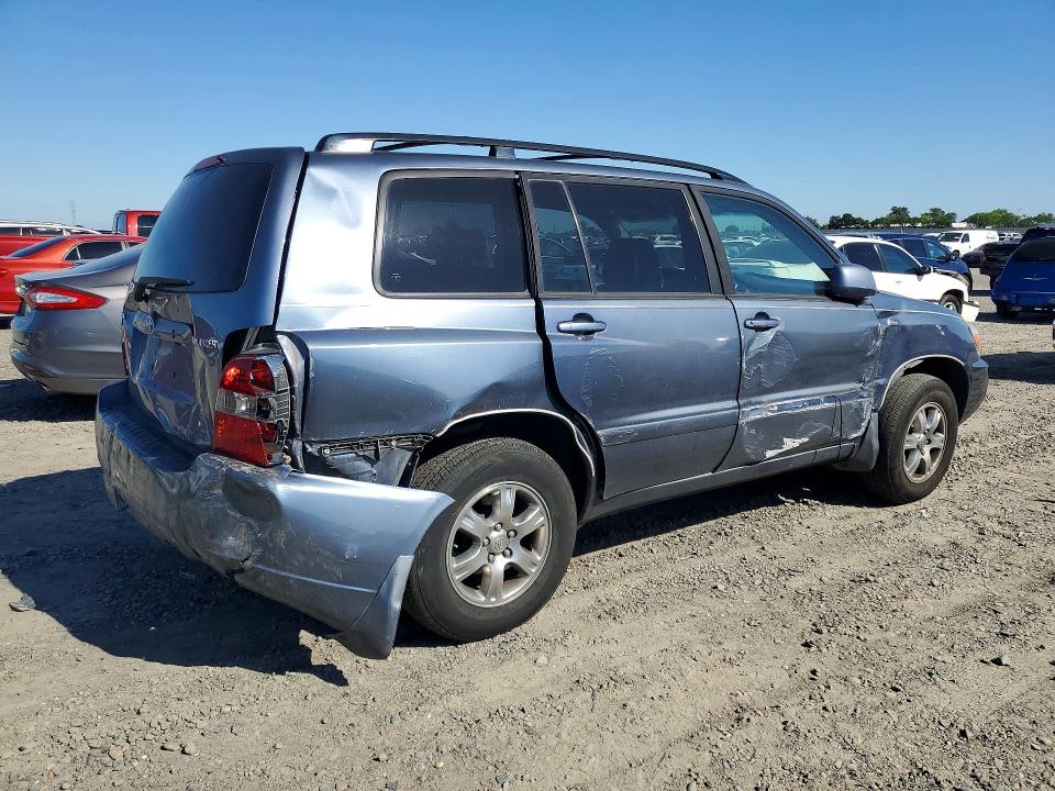 2006 Toyota Highlander VIN JTEEP21A660138490 COPART salvage auction — REAR END, CA - SALVAGE CERTIFICATE, sold $700 on 2026-07-14 (photo 3)
