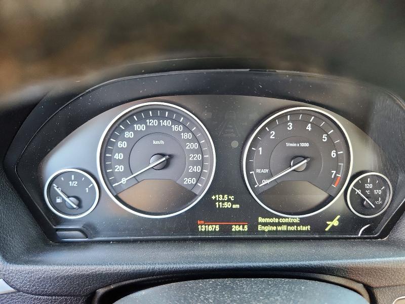 2014 BMW 3 series VIN WBA3B3C56EJ979179 COPART salvage auction — FRONT END, AB - BOS - SALVAGE, sold $275 on 2026-07-28 (photo 9)