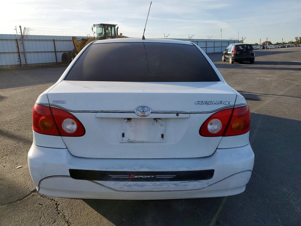 2004 Toyota Corolla VIN 1NXBR32E64Z265072 COPART salvage auction — FRONT END, Ca - Salvage Certificate, sold $250 on 2026-07-02 (photo 6)
