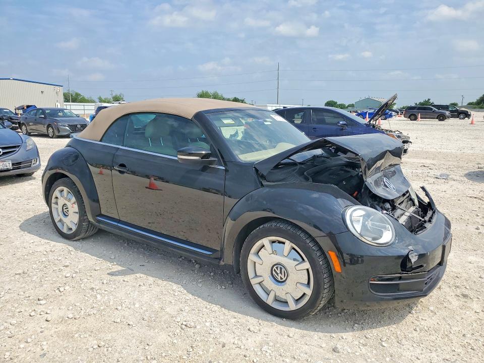 2015 Volkswagen Beetle VIN 3VW517AT1FM802872 COPART salvage auction — FRONT END, Tx - Salvage Vehicle Title, sold $3,650 on 2026-07-02 (photo 4)