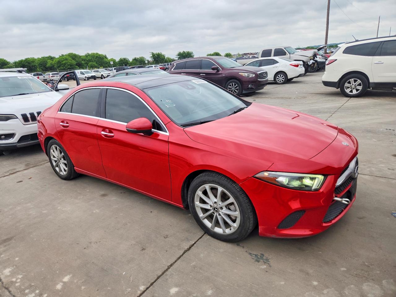 2019 Mercedes Benz A VIN WDD3G4EBXKW017453 COPART salvage auction — Front End, TX - CERTIFICATE OF TITLE, sold $5,300 on 2026-07-09 (photo 4)
