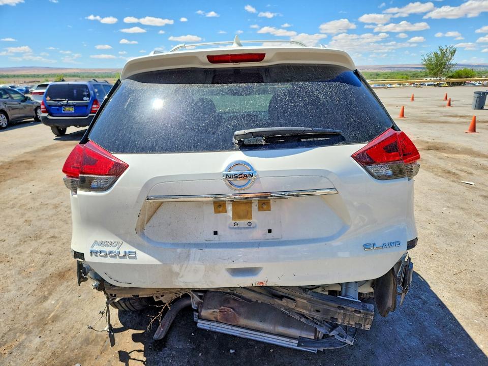 2017 Nissan Rogue VIN JN8AT2MV2HW014167 COPART salvage auction — REAR END, Nm - Cert Of Title-Salvage, sold $1,850 on 2026-07-30 (photo 6)