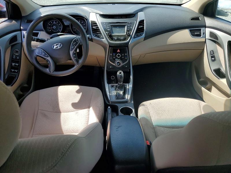 2014 Hyundai Elantra VIN 5NPDH4AE2EH532310 COPART salvage auction — FRONT END, Nc - Salvage Certificate Of Title, sold $1,650 on 2026-07-02 (photo 8)