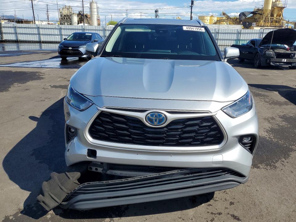 2022 Toyota Highlander VIN 5TDGBRCH9NS539400 COPART salvage auction — FRONT END, Ca - Salvage Certificate, sold $15,600 on 2026-07-29 (photo 5)