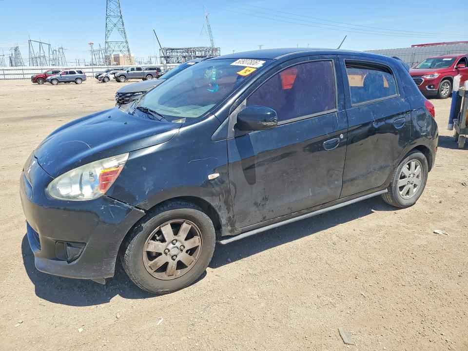 2015 Mitsubishi Mirage VIN ML32A4HJ3FH061009 COPART salvage auction — FRONT END, Ca - Dis/Dlr/Exp Only Clean Title, sold $425 on 2026-07-20 (photo 1)