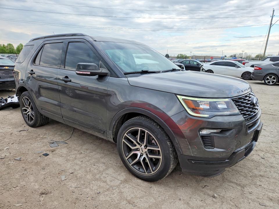 2018 Ford Explorer VIN 1FM5K8GT4JGA48751 COPART salvage auction — REAR END, In - Cert Of Title-Salvage Title, sold $5,550 on 2026-07-03 (photo 4)