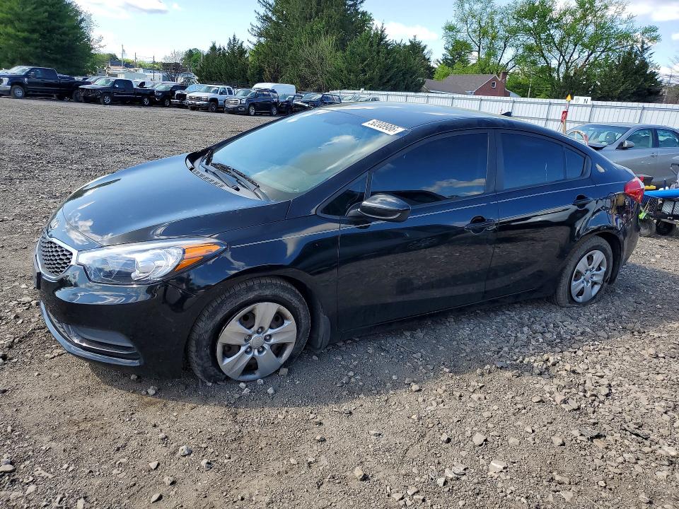 2016 Kia Forte VIN KNAFK4A60G5618590 COPART salvage auction — FRONT END, Md - Cert Of Salvage > 75% Damage, sold $1,150 on 2026-07-20 (photo 1)