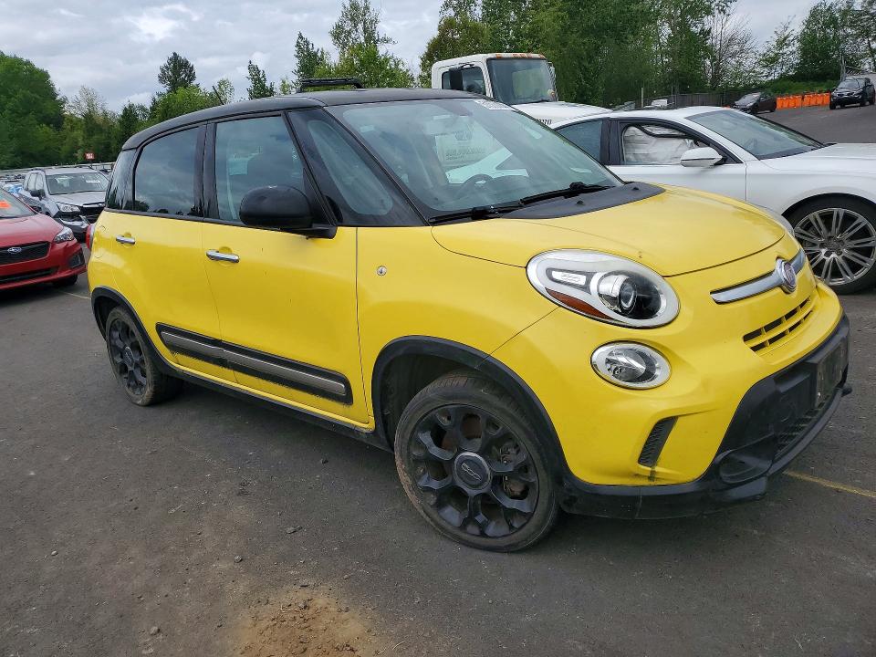 2015 Fiat 500 VIN ZFBCFADH5FZ031589 COPART salvage auction — VANDALISM, Or - Salvage Title Certificate, sold $875 on 2026-07-06 (photo 4)