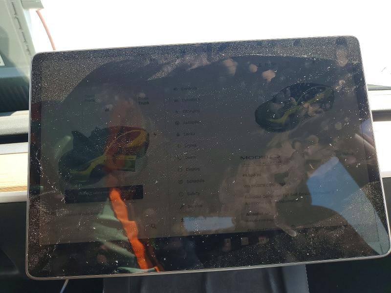 2022 Tesla VIN 5YJ3E1EC8NF265829 COPART salvage auction — FRONT END, Ca - Salvage Certificate, sold $8,500 on 2026-07-30 (photo 9)