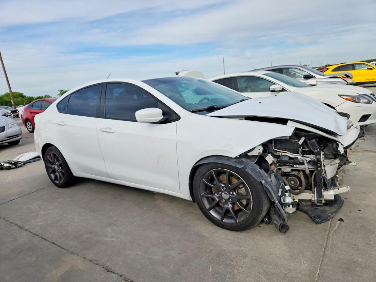 2016 Dodge Dart VIN 1C3CDFAAXGD661456 COPART salvage auction — Front End, TX - SALVAGE VEHICLE TITLE, sold $375 on 2026-07-09 (photo 4)