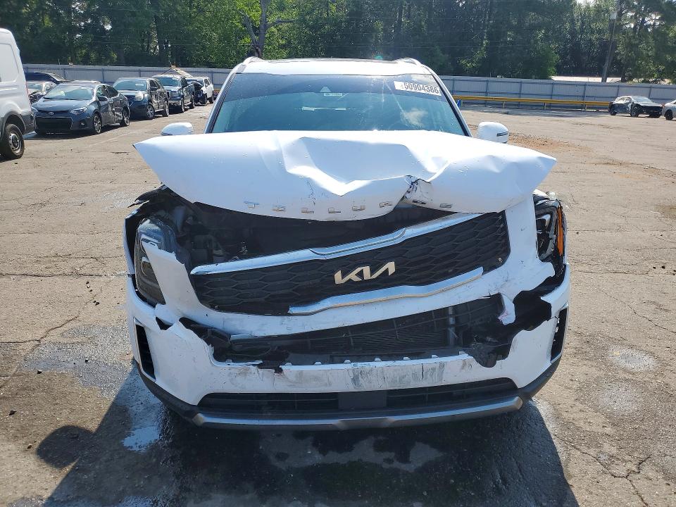 2022 Kia Telluride VIN 5XYP34HC7NG235640 COPART salvage auction — FRONT END, Al - Cert Of Title-Salvage Title, sold $5,900 on 2026-07-13 (photo 5)