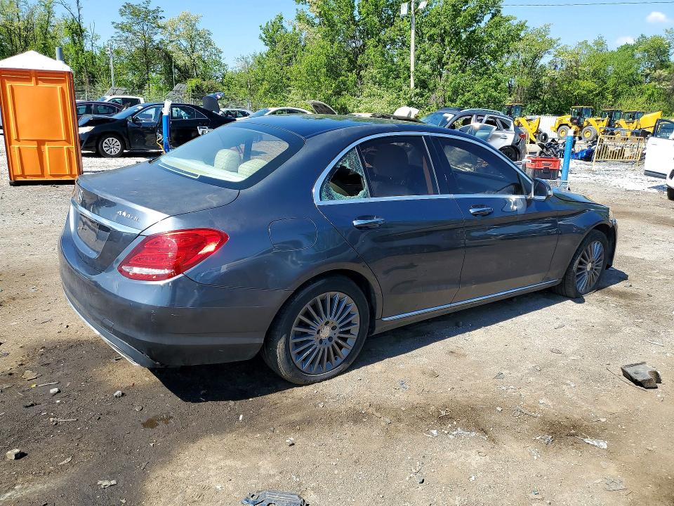 2015 Mercedes-benz C-klasse VIN 55SWF4KB8FU024831 COPART salvage auction — FRONT END, Wv - Certificate Of Title, sold $3,800 on 2026-07-09 (photo 3)