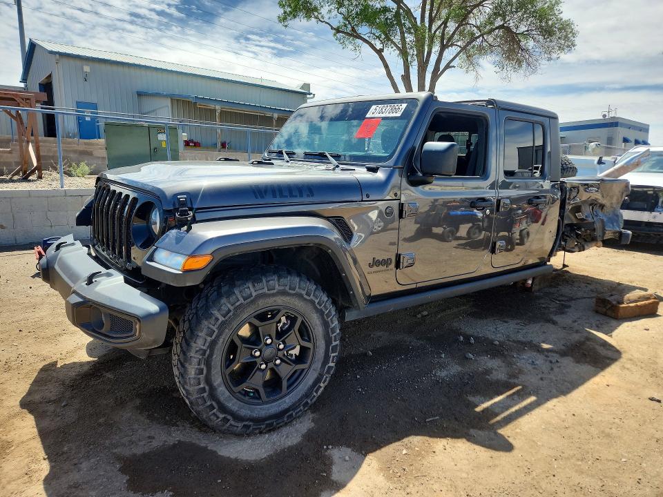 2023 Jeep Gladiator VIN 1C6HJTAGXPL525614 COPART salvage auction — REAR END, Az - Cert Of Title - Salvage, sold $9,200 on 2026-07-30 (photo 1)