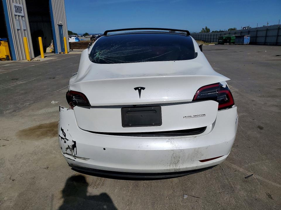 2022 Tesla Model 3 VIN 5YJ3E1EA7NF374670 COPART salvage auction — SIDE, Salvage Title, sold $2,700 on 2026-07-16 (photo 6)