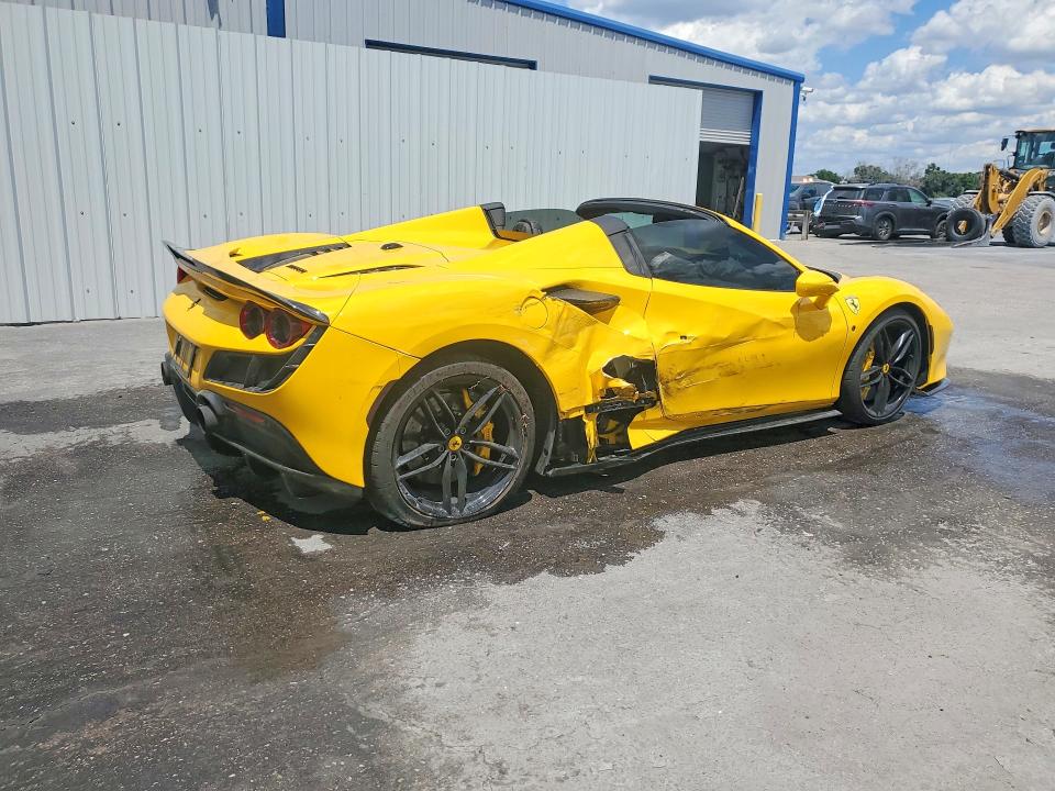 2021 Ferrari VIN ZFF93LMA2M0262015 COPART salvage auction — SIDE, Fl - Cert Of Title Slvg Rebuildable, sold $263,000 on 2026-08-21 (photo 3)