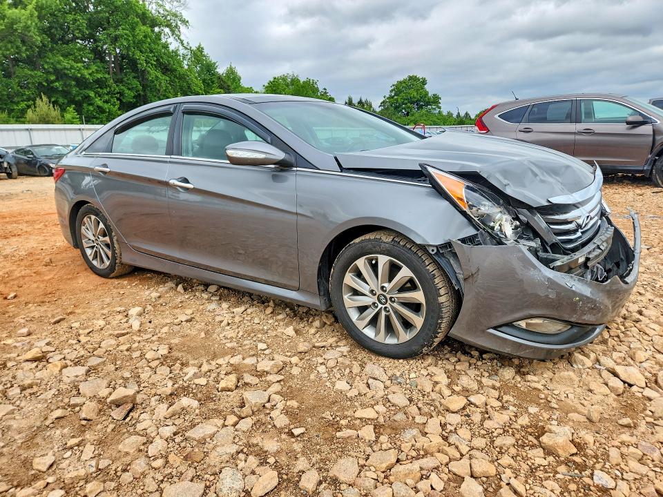 2014 Hyundai Sonata VIN 5NPEC4AC8EH867010 COPART salvage auction — FRONT END, Nc - Salvage Certificate Of Title, sold $350 on 2026-07-27 (photo 4)