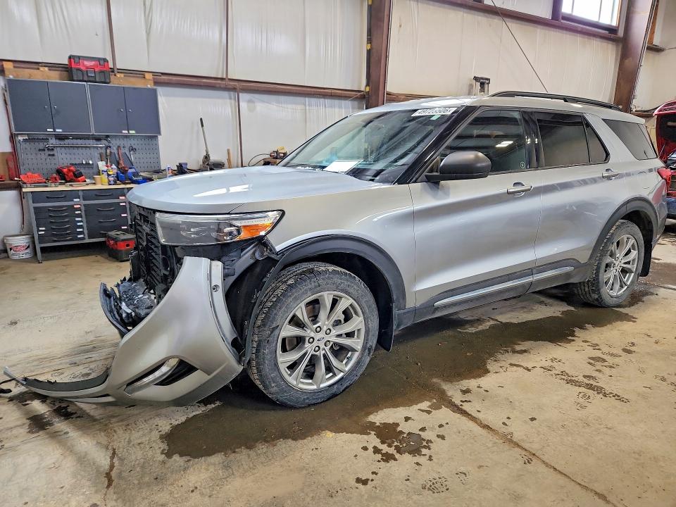 2020 Ford Explorer VIN 1FMSK8DH2LGB69347 COPART salvage auction — FRONT END, Ab - Bos - Salvage, sold $9,200 on 2026-07-09 (photo 1)
