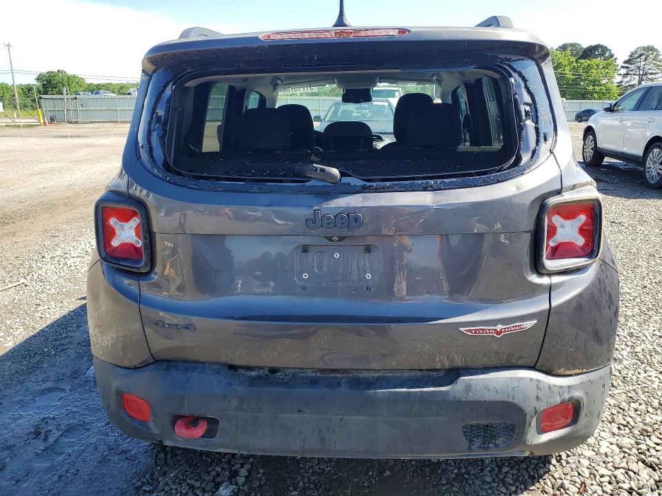 2016 Jeep Renegade VIN ZACCJBCT3GPC81520 COPART salvage auction — REAR END, Ar - Cert Of Title-Salvage, sold $60 on 2026-08-03 (photo 6)
