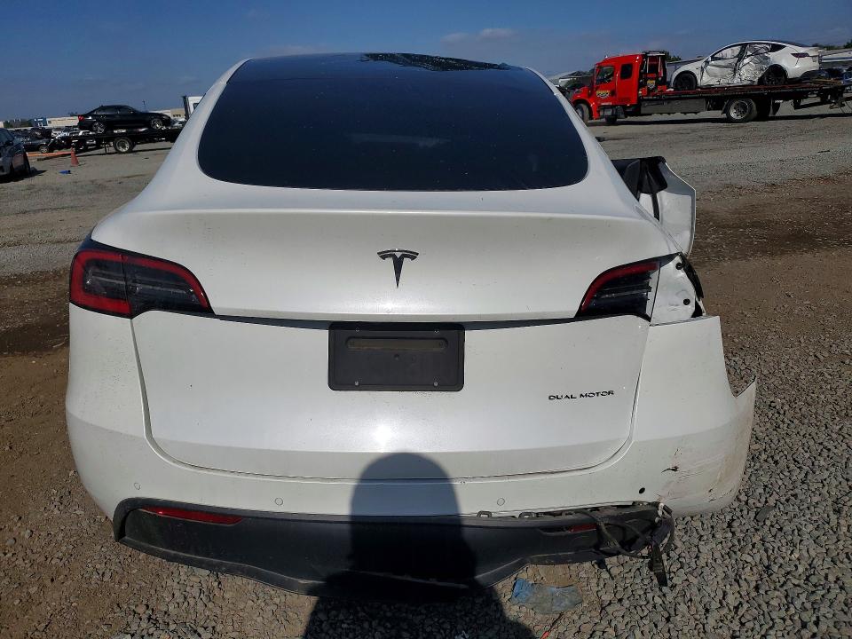 2020 Tesla Model y VIN 5YJYGDEE2LF053976 COPART salvage auction — FRONT END, Ca - Salvage Certificate, sold $3,450 on 2026-07-31 (photo 6)