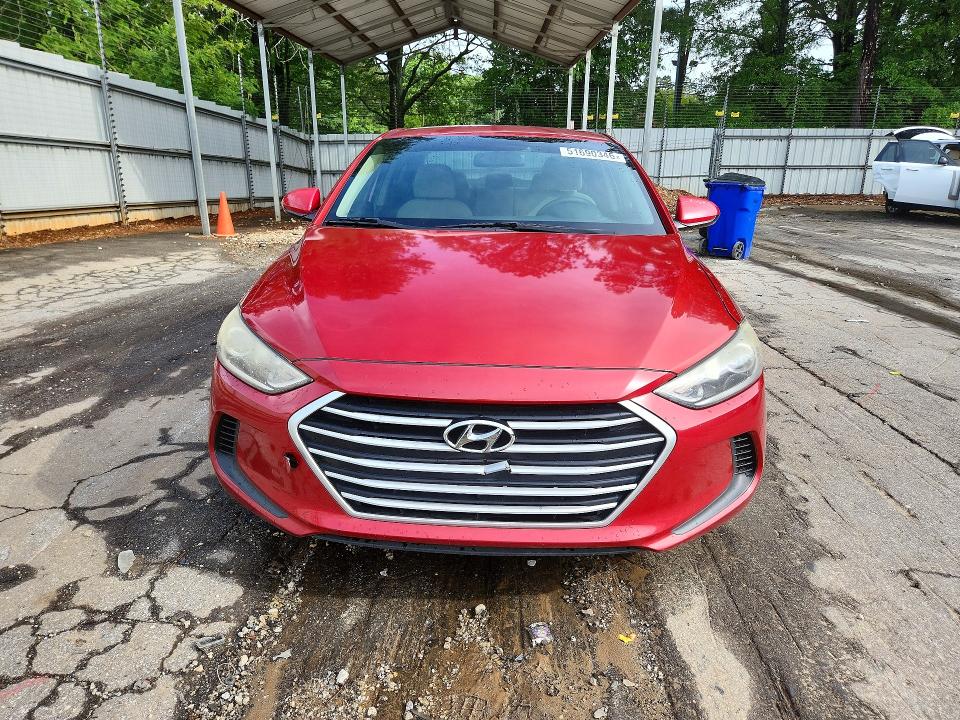 2017 Hyundai Elantra VIN KMHD84LF8HU171418 COPART salvage auction — FRONT END, Salvage Title, sold $1,850 on 2026-07-17 (photo 5)