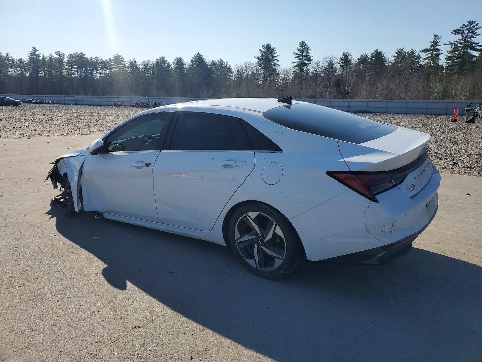 2021 Hyundai Elantra VIN KMHLN4AJXMU007576 COPART salvage auction — FRONT END, Me - Cert Of Title-Salvage Collisio, sold $3,700 on 2026-07-06 (photo 2)