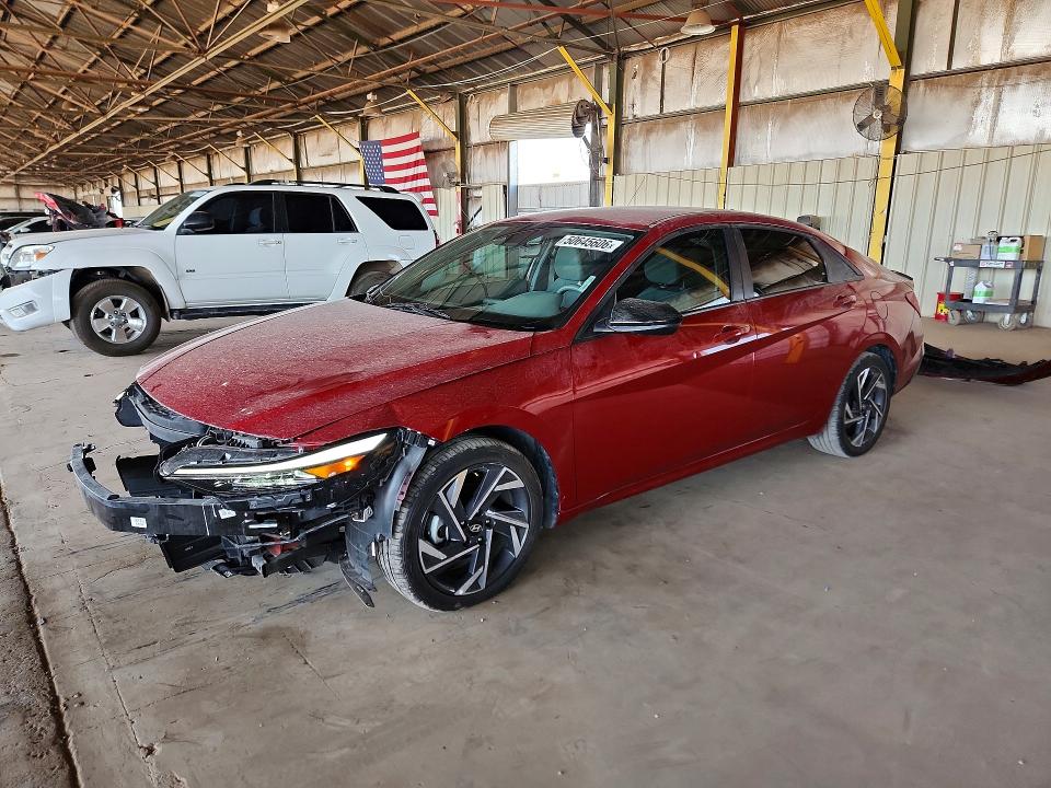 2025 Hyundai Elantra VIN KMHLM4DG1SU976098 COPART salvage auction — FRONT END, Salvage Title, sold $6,200 on 2026-07-27 (photo 1)