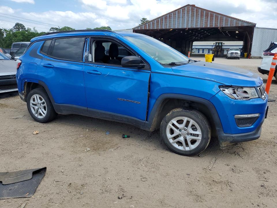 2018 Jeep Compass VIN 3C4NJCAB0JT255109 COPART salvage auction — MECHANICAL, La - Certificate Of Title, sold $1,200 on 2026-07-09 (photo 4)