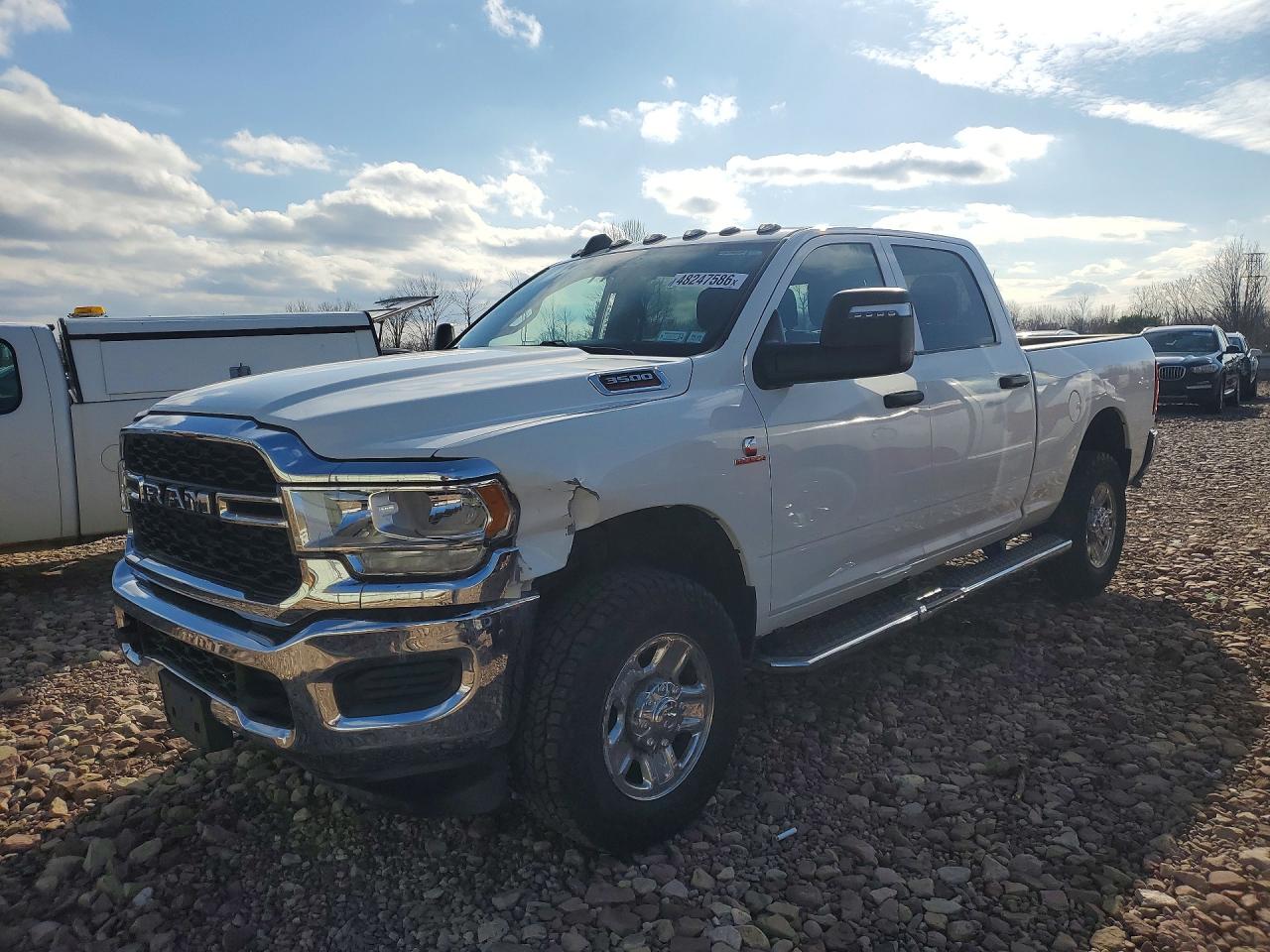 2024 Ram 3500 VIN 3C63R3CL1RG166974 COPART salvage auction — Side, NY - MV-907A SALVAGE CERTIFICATE, sold $18,100 on 2026-05-20 (photo 1)