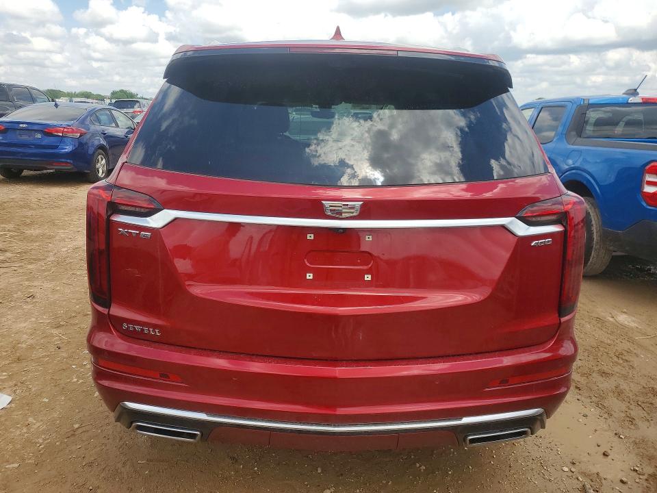 2024 Cadillac Xt6 VIN 1GYKPCRS8RZ734124 COPART salvage auction — FRONT END, Tx - Salvage Vehicle Title, sold $14,100 on 2026-07-23 (photo 6)