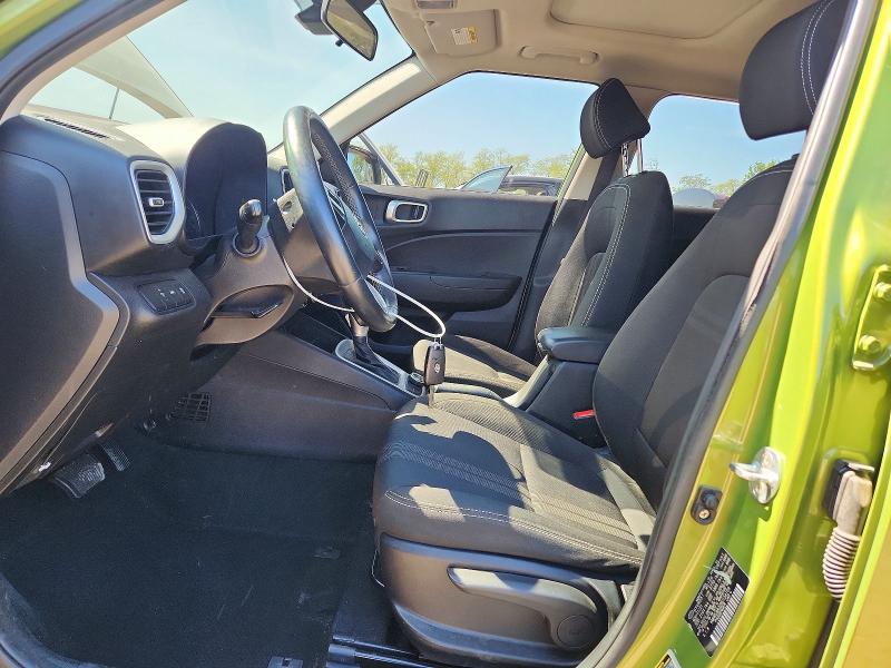 2022 Hyundai Venue VIN KMHRC8A32NU154159 COPART salvage auction — FRONT END, Md - Cert Of Salvage > 75% Damage, sold $1,900 on 2026-07-23 (photo 7)