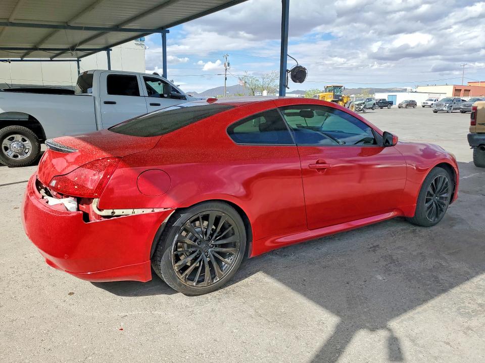 2012 Infiniti G37 VIN JN1CV6EK7CM423783 COPART salvage auction — REAR END, Tx - Salvage Vehicle Title, sold $125 on 2026-07-31 (photo 3)