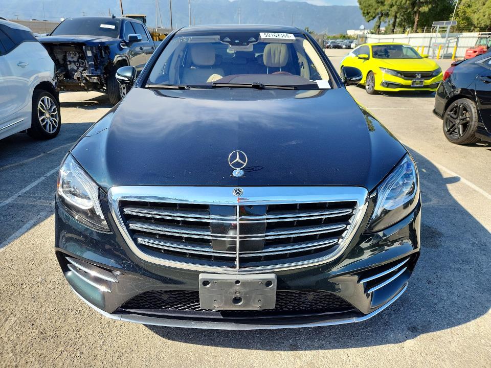 2018 Mercedes-benz S-klasse VIN WDDUG8DB0JA381938 COPART salvage auction — MINOR DENT/SCRATCHES, Ca - Dis/Dlr/Exp Only Clean Title (P), sold $18,300 on 2026-07-28 (photo 5)