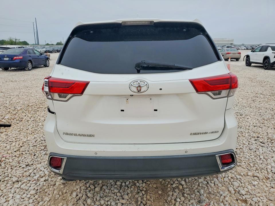 2017 Toyota Highlander VIN 5TDDZRFH1HS417743 COPART salvage auction — FRONT END, Tx - Salvage Vehicle Title, sold $70 on 2026-07-09 (photo 6)