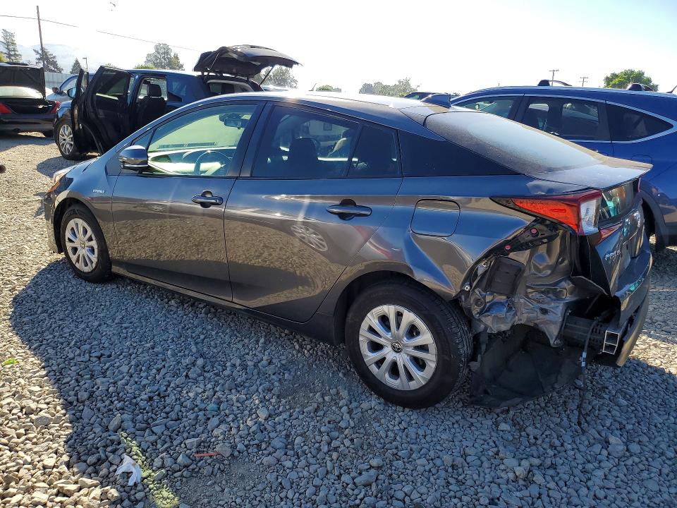 2022 Toyota Prius VIN JTDKAMFU4N3167703 COPART salvage auction — REAR END, Ca - Salvage Certificate, sold $60 on 2026-07-28 (photo 2)