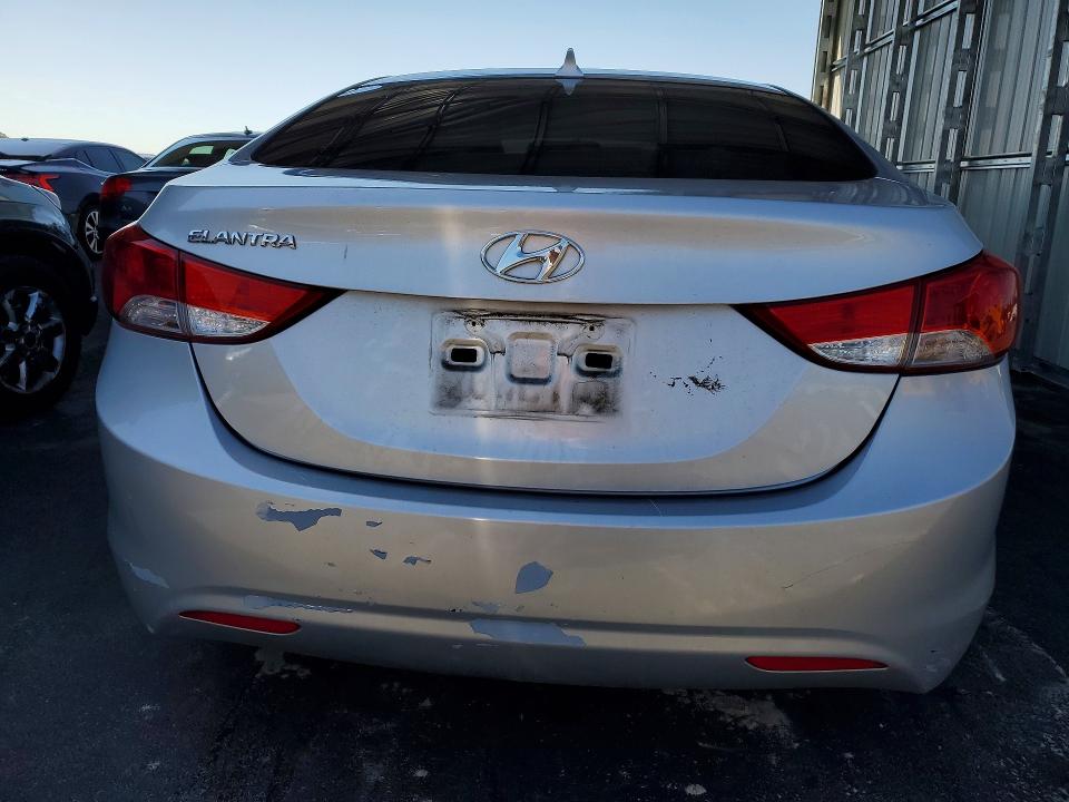 2013 Hyundai Elantra VIN KMHDH4AE7DU551595 COPART salvage auction — FRONT END, Ca - Salvage Certificate, sold $725 on 2026-07-09 (photo 6)