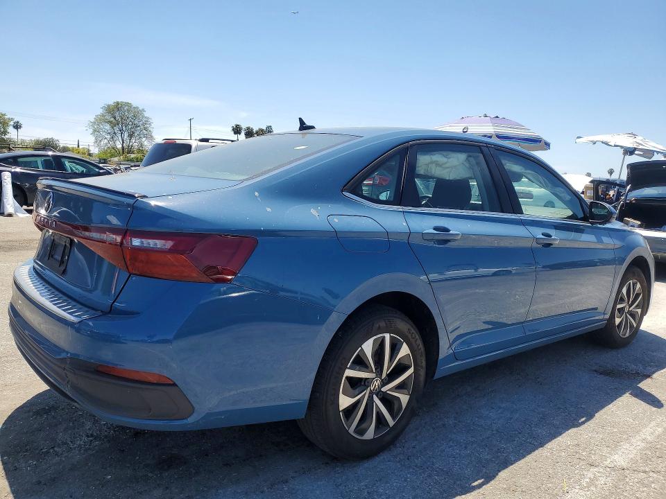 2025 Volkswagen Jetta VIN 3VW5X7BU3SM035350 COPART salvage auction — SIDE, Ca - Salvage Certificate, sold $7,300 on 2026-07-24 (photo 3)