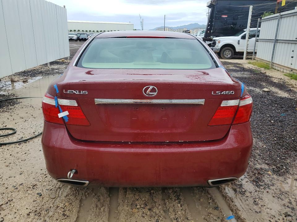 2007 Lexus Ls VIN JTHBL46F275037954 COPART salvage auction — MINOR DENT/SCRATCHES, Hi - Cert Of Title-Repossession, sold $175 on 2026-07-20 (photo 6)