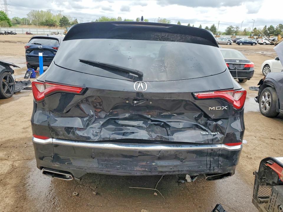 2024 Acura Mdx VIN 5J8YE1H41RL023656 COPART salvage auction — FRONT END, Il - Salvage Certificate, sold $9,100 on 2026-07-02 (photo 6)