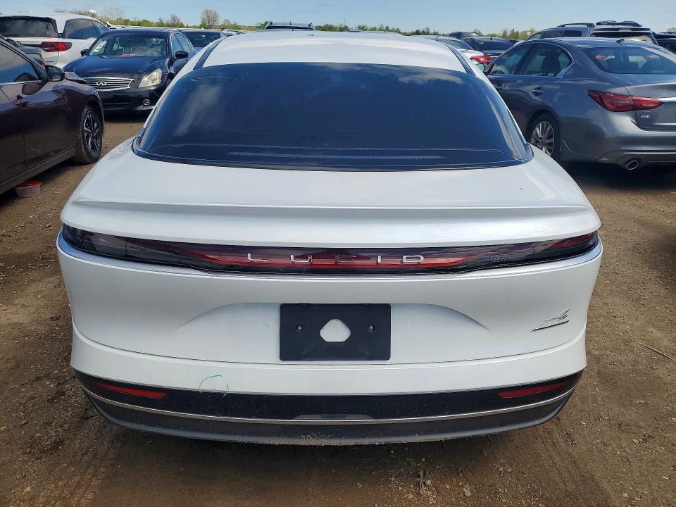 2025 Lucid Air VIN 50EA1TEAXSA035013 COPART salvage auction — FRONT END, Il - Salvage Certificate, sold $13,900 on 2026-07-30 (photo 6)