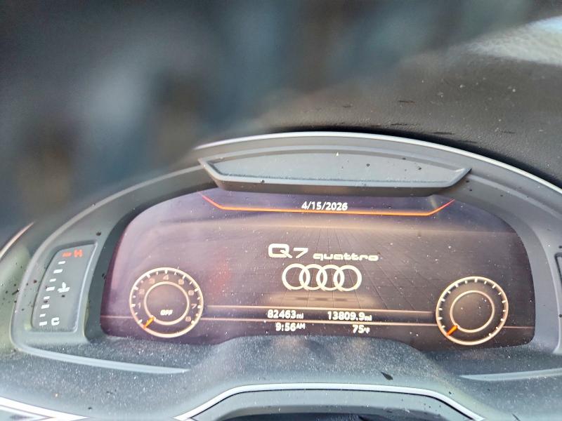 2017 Audi Q7 VIN WA1LAAF79HD024879 COPART salvage auction — FRONT END, Nc - Salvage Certificate Of Title, sold $6,900 on 2026-07-13 (photo 9)