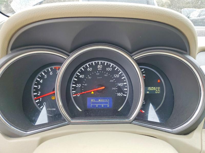 2013 Nissan Murano VIN JN8AZ1MW2DW314626 COPART salvage auction — FRONT END, Ma - Cert Of Title-Reconstrctd Coll, sold $375 on 2026-07-29 (photo 9)