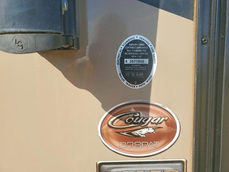 2015 Cougar Keystone VIN 4YDF33822F2500423 COPART salvage auction — SIDE, TX - SALVAGE VEHICLE TITLE, sold $70 on 2026-07-30 (photo 8)