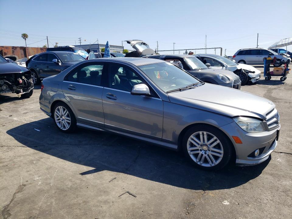 2009 Mercedes-benz C-klasse VIN WDDGF54X69R074992 COPART salvage auction — FRONT END, Ca - Salvage Certificate, sold $1,850 on 2026-08-07 (photo 4)