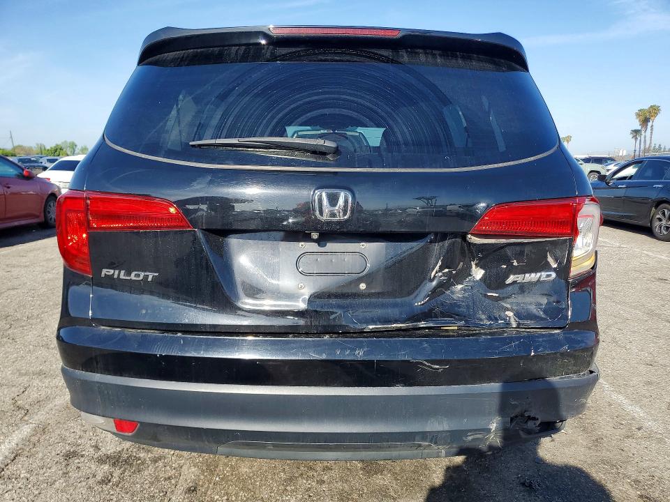 2018 Honda Pilot VIN 5FNYF6H54JB038337 COPART salvage auction — REAR END, Ca - Salvage Certificate, sold $8,100 on 2026-07-28 (photo 6)